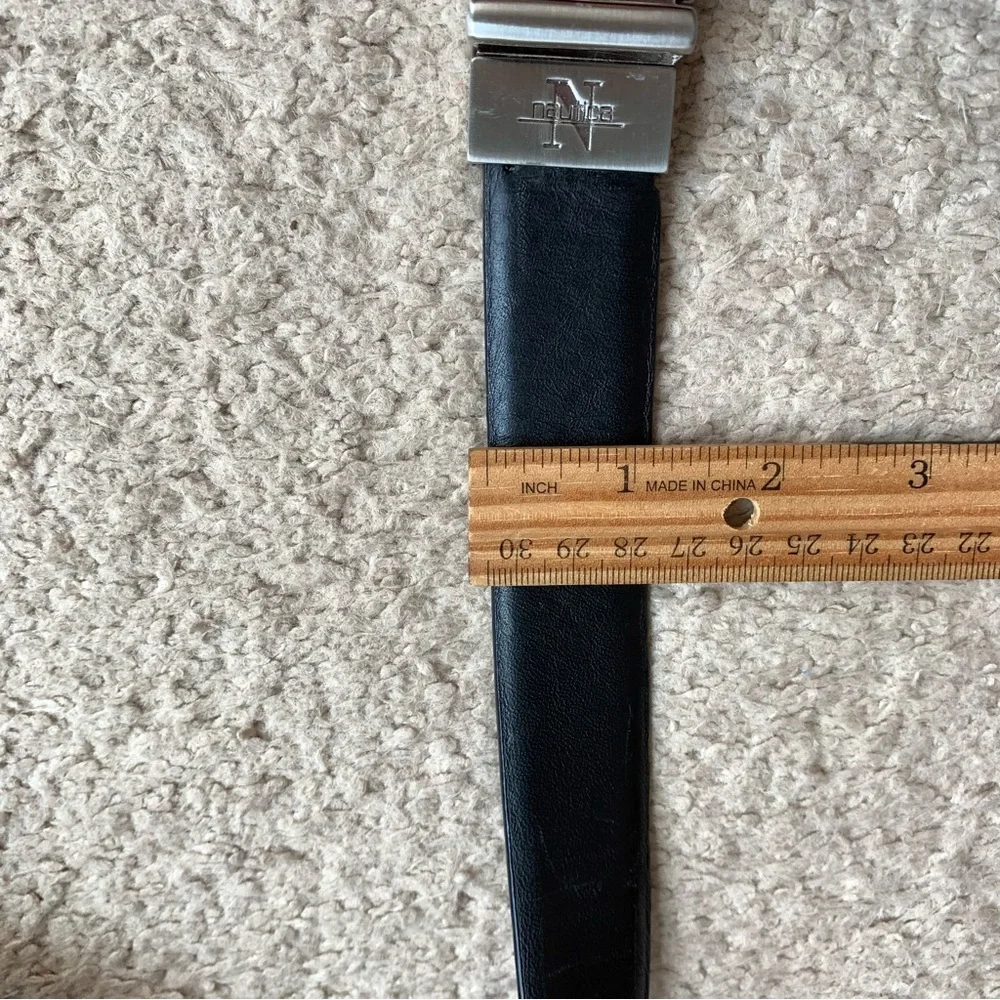 Nautica Black Men’s Leather Belt